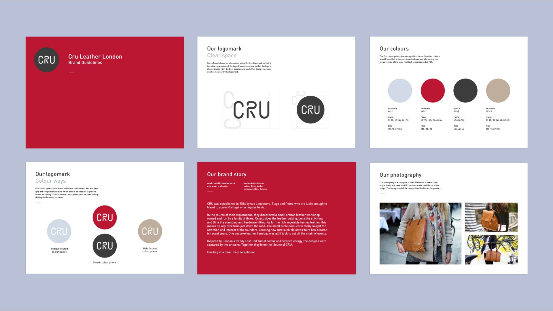 brand guidelines for fashion brand.