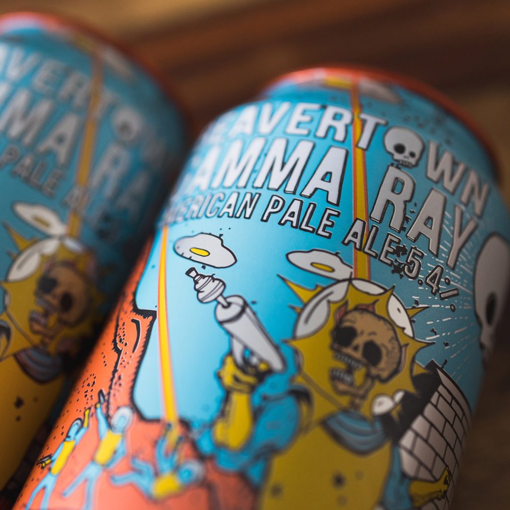 Alcohol packaging design and the use of exciting illustrations. 